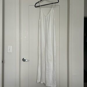 Onia White Soft linen romper